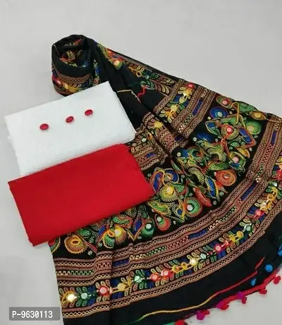 Beautiful Cotton Dress Material with Dupatta For Women-thumb0