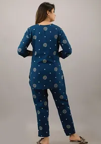 Fancy Rayon Printed Night Suit Set-thumb3