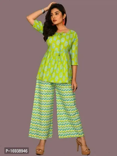 Beautiful Cotton Printed Co-ord Set  For Women-thumb0