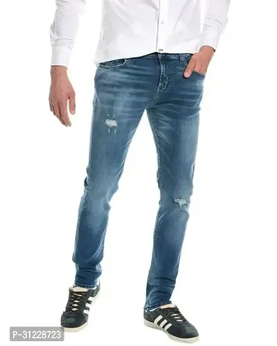 Stylish Denim Solid Jeans for Men-thumb0