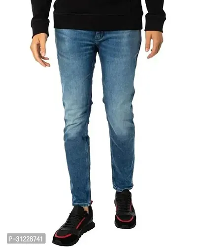 Stylish Denim Solid Jeans for Men-thumb0