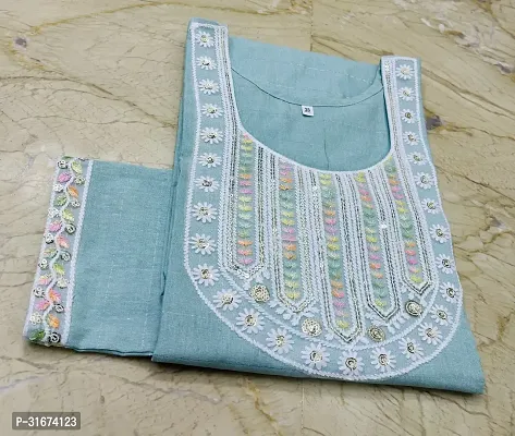 Stylish Blue Cotton Kurta For Women