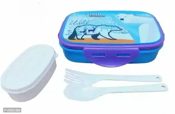 Lunch Box-600Ml For School, Kids 2 Containers Lunch Box (600 Ml)