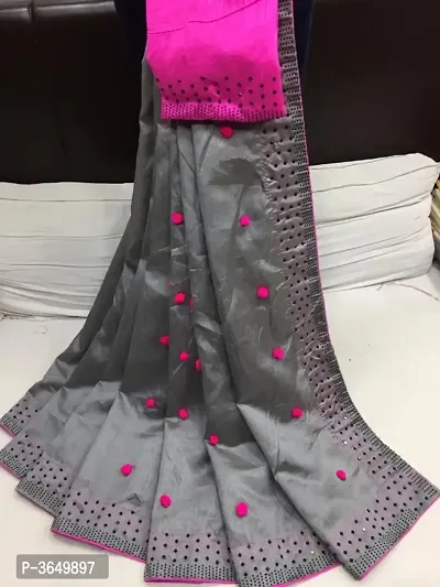 Beautiful Kashmiri Silk Saree with Blouse Piece-thumb0