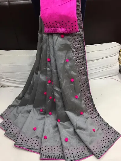 Beautiful Kashmiri Silk Saree with Blouse Piece
