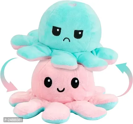 Mini Octopus Soft Push Toy - Small Stuffed Animal, Ocean Animal Toy for Kids/Girls/Boys Birthday  Xmas Gift Present, Dimension (20 * 10 * 8) cm - Assorted Colour - 1 Piece-thumb0