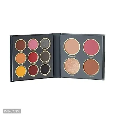 The City Paradise Makeup Kit Highly Pigmented and Blendable 9 Eyeshadow Palette with 1 Highlighter, Blusher, Bronzer and Compact Powder each (16.0 gm) (01-Mumbai)-thumb0