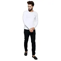 FLICKER HOODS Men's Basic Solid Tee's_L1300-WHITE-XL-thumb1