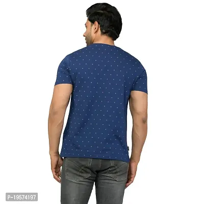 FLICKER HOODS Men's Cotton T-Shirt (CH-FL-L1201-RBL-M, Blue, Medium)-thumb5