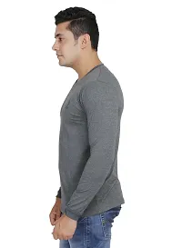 FLICKER HOODS Basic Solid Men's Half Sleeve Tee's_M-thumb3