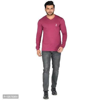 Flicker Hoods Men's Basic Solid Tee's_L1300-C.MAROON-L-thumb0