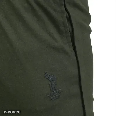 FLICKER HOODS Solid Olive Track Pants 4XL-thumb2