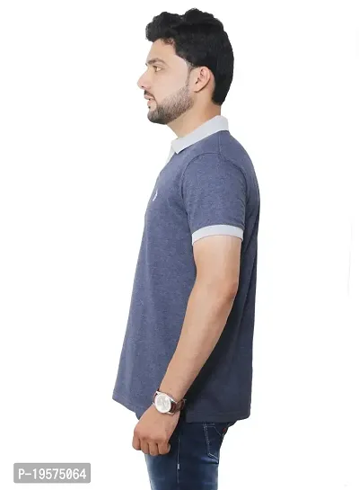 FLICKER HOODS Men's Basic Solid Half Sleeve Tee's_M-thumb4