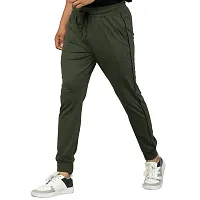 FLICKER HOODS Solid Olive Track Pants 4XL-thumb2