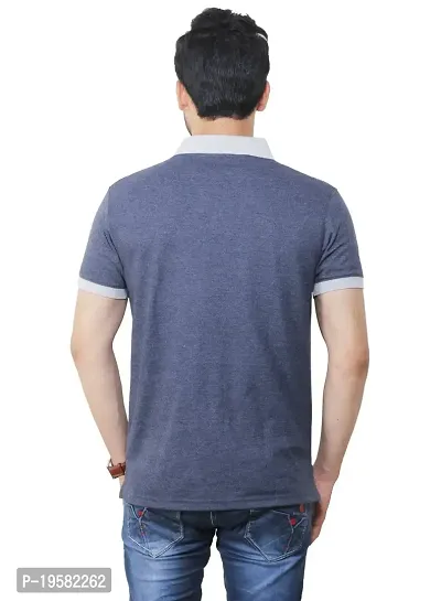 FLICKER HOODS Men's Basic Solid Half Sleeve Tee's_XL-thumb3