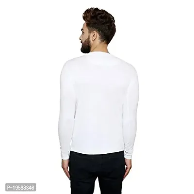 FLICKER HOODS Men's Basic Solid Tee's_L1300-WHITE-XL-thumb4