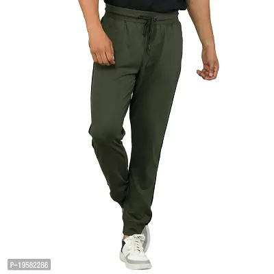 FLICKER HOODS Solid Olive Track Pants M