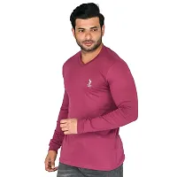 Flicker Hoods Men's Basic Solid Tee's_L1300-C.MAROON-L-thumb2