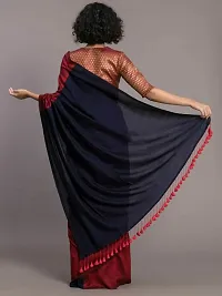 Handloom Cotton Silk Saree With Blouse For Women-thumb1