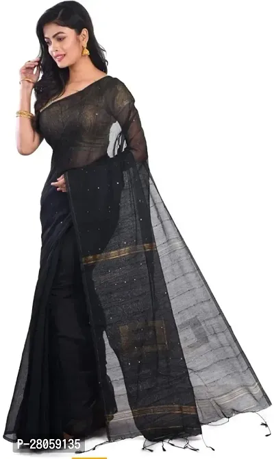 Beautiful Cotton Silk Saree With Blouse Piece For Women-thumb2