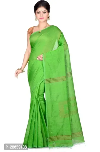 Beautiful Cotton Silk Saree With Blouse Piece For Women-thumb0