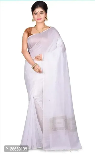 Beautiful Cotton Silk Saree With Blouse Piece For Women-thumb0