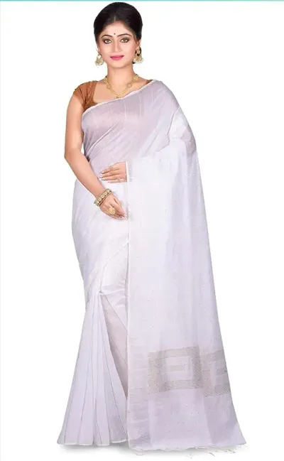 Classic Silk Solid Saree with Blouse piece