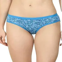 WHALEBONE Women's Printed Cotton Brief Underwear Outer Elastic Hipster Panties Innerwear for Ladies  Girls Pack of 6-thumb2