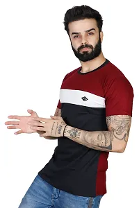 WHALEBONE Casual Solid Regular Fit Half Sleeves Cotton T-Shirt for Men's  Boys-thumb1