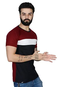 WHALEBONE Casual Solid Regular Fit Half Sleeves Cotton T-Shirt for Men's  Boys-thumb2