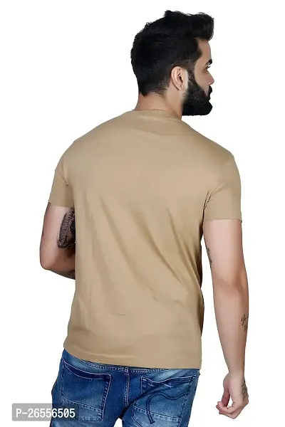 WHALEBONE Cotton Fabric Regular Fit Half Sleeve Round Neck Plain Casual T-Shirt for Boys  Men-thumb2
