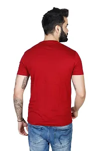 WHALEBONE Cotton Fabric Regular Fit Half Sleeve Round Neck Plain Casual T-Shirt for Boys  Men-thumb1