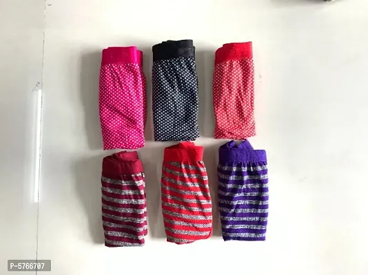 Fancy Cotton Printed Panties (Pack Of 6)