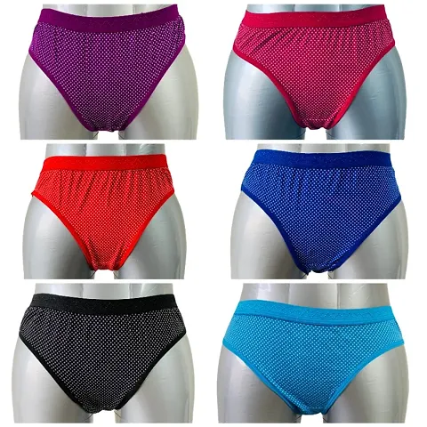 Cotton Hipster Brief/Panty Pack Of 6