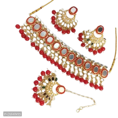 Alloy Gold-plated Red Jewel Set-thumb3