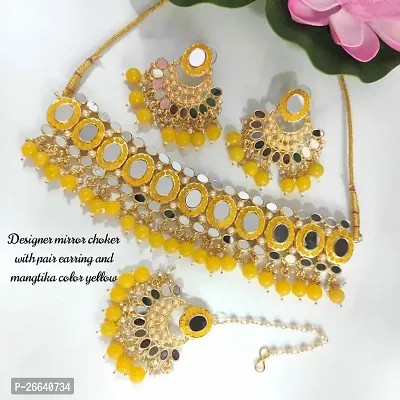 Alloy Gold-plated Yellow Jewel Set-thumb0