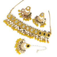 Alloy Gold-plated Yellow Jewel Set-thumb1