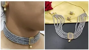 Jewellery Choker Necklace Set for Women Jewelry set for  girls and women-thumb1