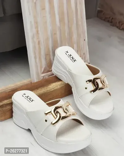 Elegant White PVC Sandals For Women