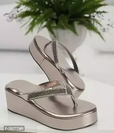 Elegant Silver PVC Sandals For Women