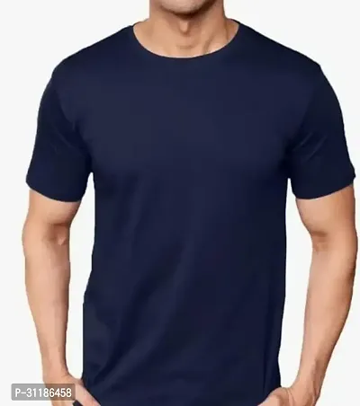 Men s Cotton T Shirt  Round Neck  Half Sleeve  Plain  Regular