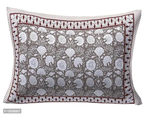 Febriico Enterprises Cotton Pillow Covers Set of 6 Pieces- Brown (FEBPL420 )-thumb3