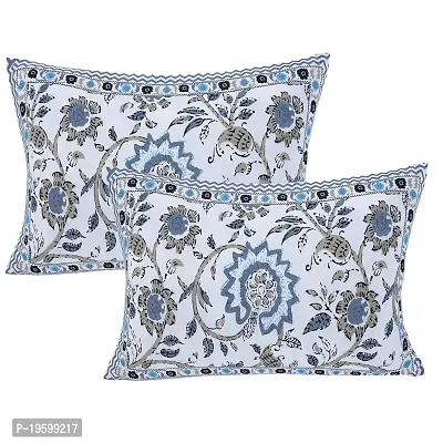 Febriico Enterprises Cotton Pillow Covers Set of 2 Pieces- Grey (FEBPL431 )