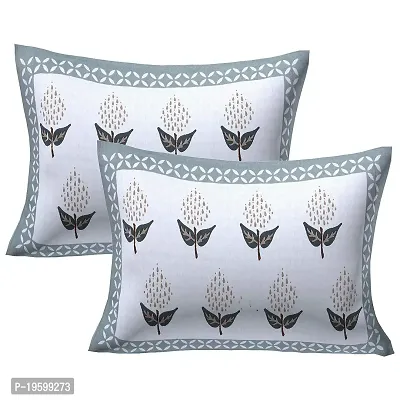 Febriico Enterprises Cotton Pillow Covers Set of 6 Pieces- Green (FEBPL410 )-thumb2
