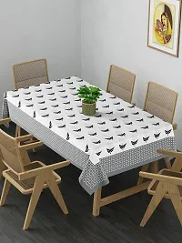 Febriico Enterprises Cotton 6 Seater Dining Table Cover- Grey (FEBDT747)-thumb2