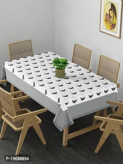 Febriico Enterprises Cotton 6 Seater Dining Table Cover- Grey (FEBDT747)-thumb3