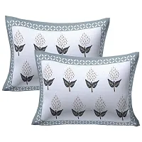 Febriico Enterprises Cotton Pillow Covers Set of 4 Pieces- Green (FEBPL408 )-thumb1