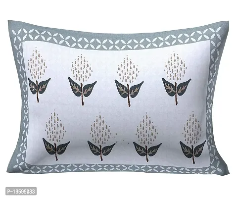 Febriico Enterprises Cotton Pillow Covers Set of 4 Pieces- Green (FEBPL408 )-thumb3