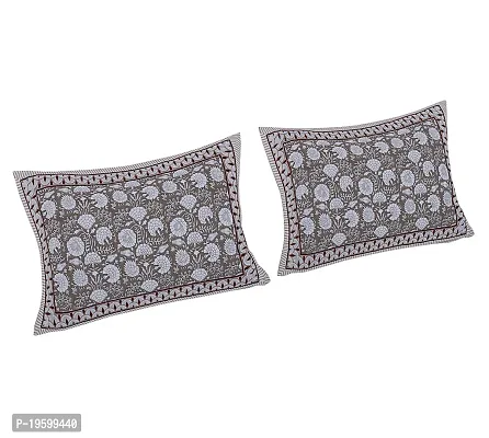 Febriico Enterprises Cotton Pillow Covers Set of 4 Pieces- Brown (FEBPL417)-thumb5