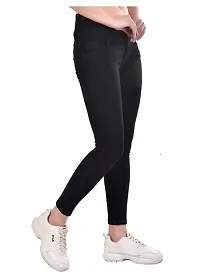 Trendy Cotton Lycra 4 Button Jeans For Women-thumb3
